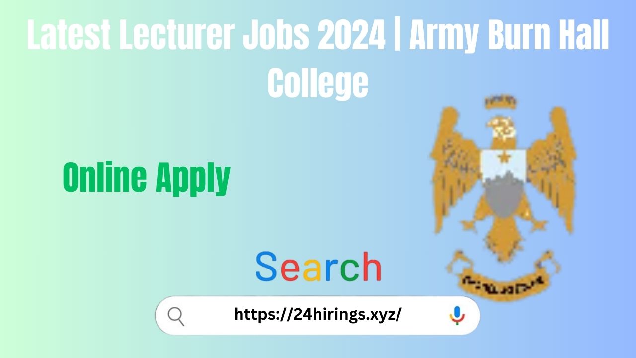 Lecturer Jobs 2024